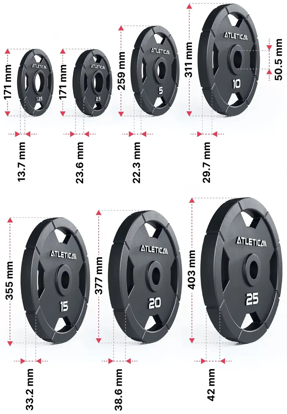 Armored Rhino Set 4H I Rhino Hantelscheibenablage & 157.5kg 4H Iron Plates