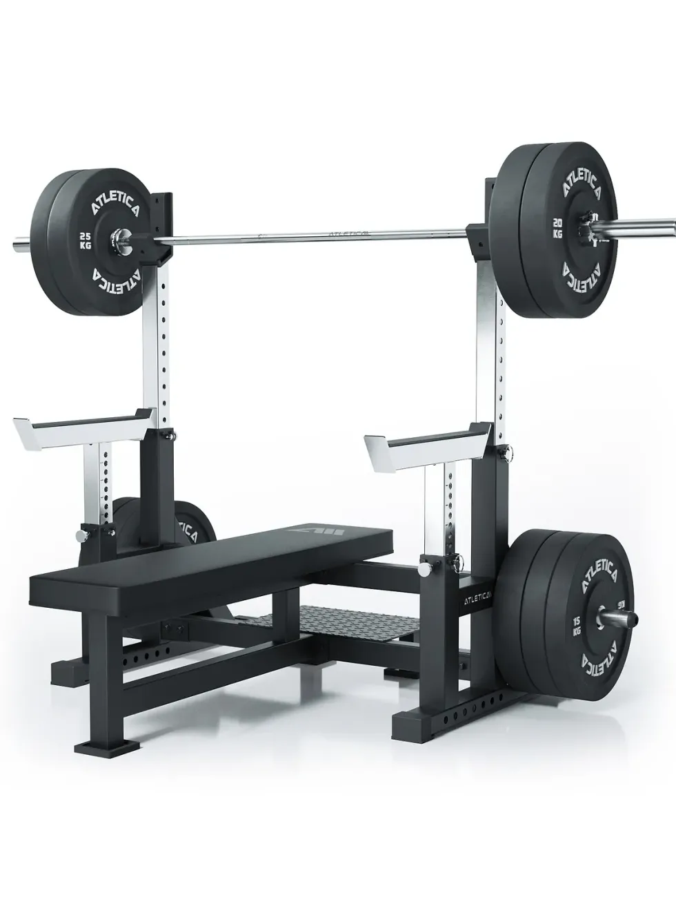 B15 Starter Set | Gamma Chrome | 220kg Plates | Hexagon 2.5-25kg