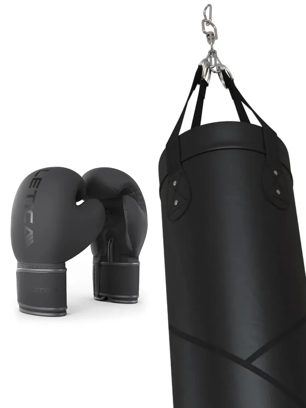 Boxsack mit Gurt | BBX SET | Wandhalterung | Bandagen | J1 Speed Rope