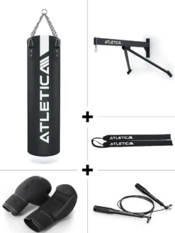 Boxsack mit Kette | BBX SET | Wandhalterung | Bandagen | J1 Speed Rope