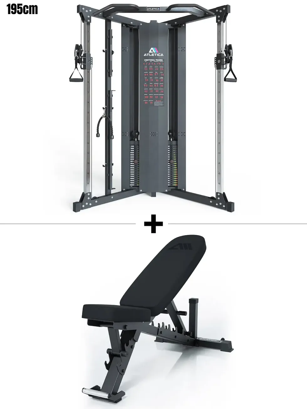 Compact Set | X-Five Low Kabelzugstation & B4 Hantelbank