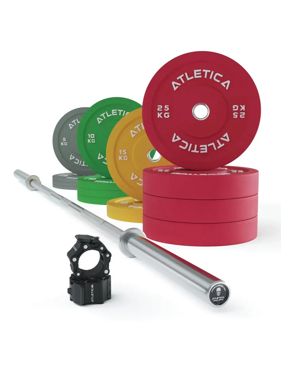 Langhantel Set | Beta Powerlifting | 190kg Color Bumper