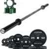 Langhantel Set Beta Military Green I Iron Plates 205kg I Aluminiumverschlüsse