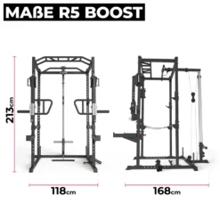 R5 Boost | Power Rack | Latzug- & Rudereinheit | Jammer Arms | 195cm
