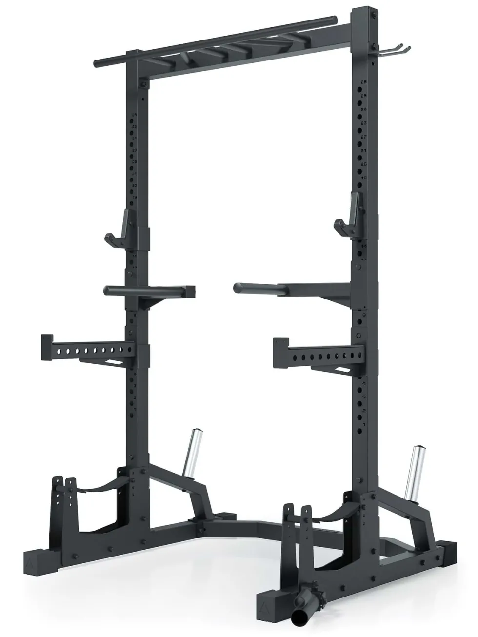 R7 Half Rack SET | Delta Dark Blue | Bumper Plates 70kg | B6 Hantelbank