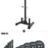 Rhino Grip Set 2H I 105kg 2H Gripper Plates & Rhino Hantelscheibenablage