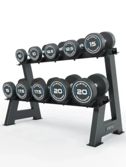 Rundhanteln PRO | Set 2 - Fortgeschritten | 10 - 20kg | inkl. Ablage