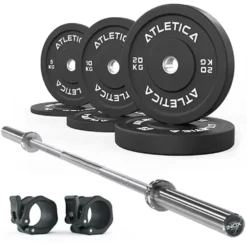 Set Inox + Bumper Plates 70kg